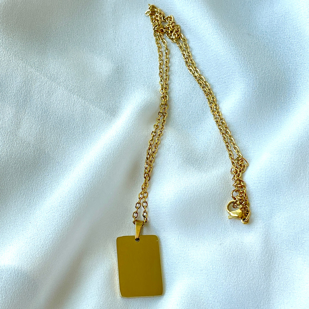 Portrait Necklace- Gold