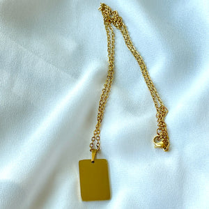 Portrait Necklace- Gold