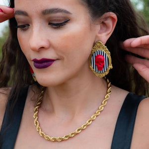 Vintage Skulls- Red ♥️