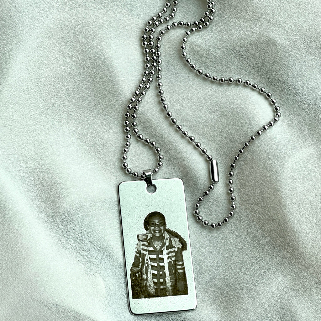 Custom Made Portrait Tag Necklace