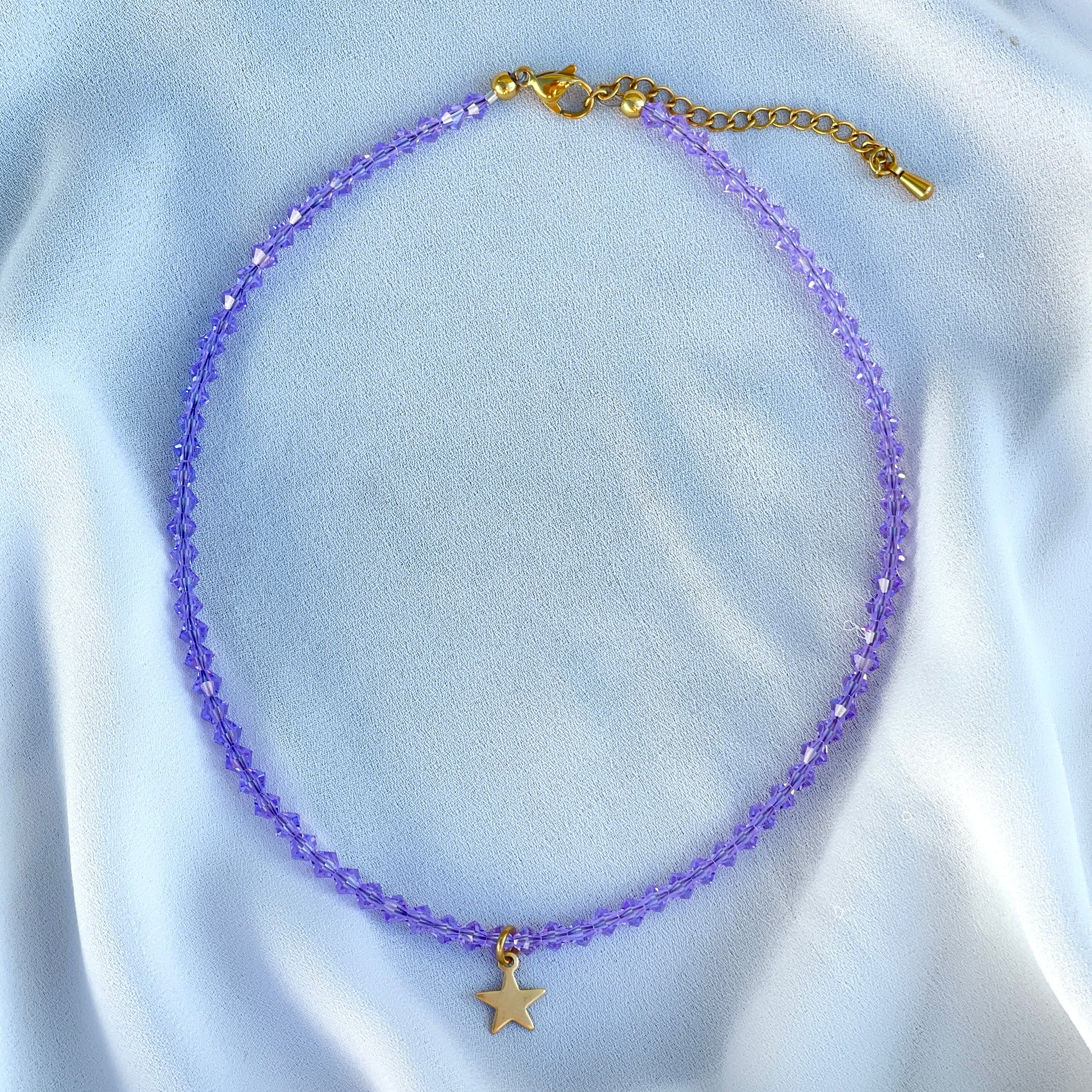 Lavender Diamond Necklace