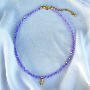 Lavender Diamond Necklace