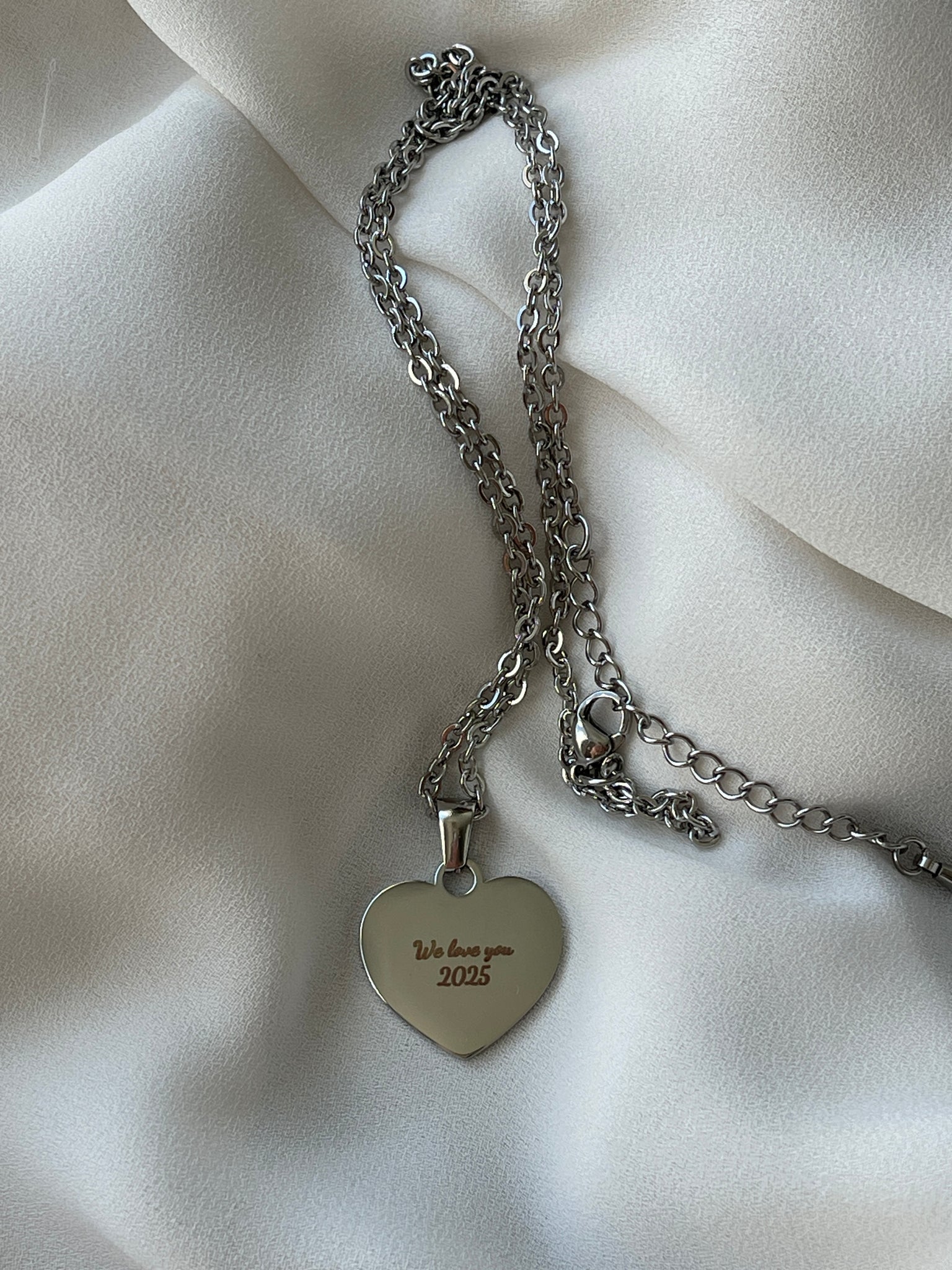 Silver Portrait Necklace 💙