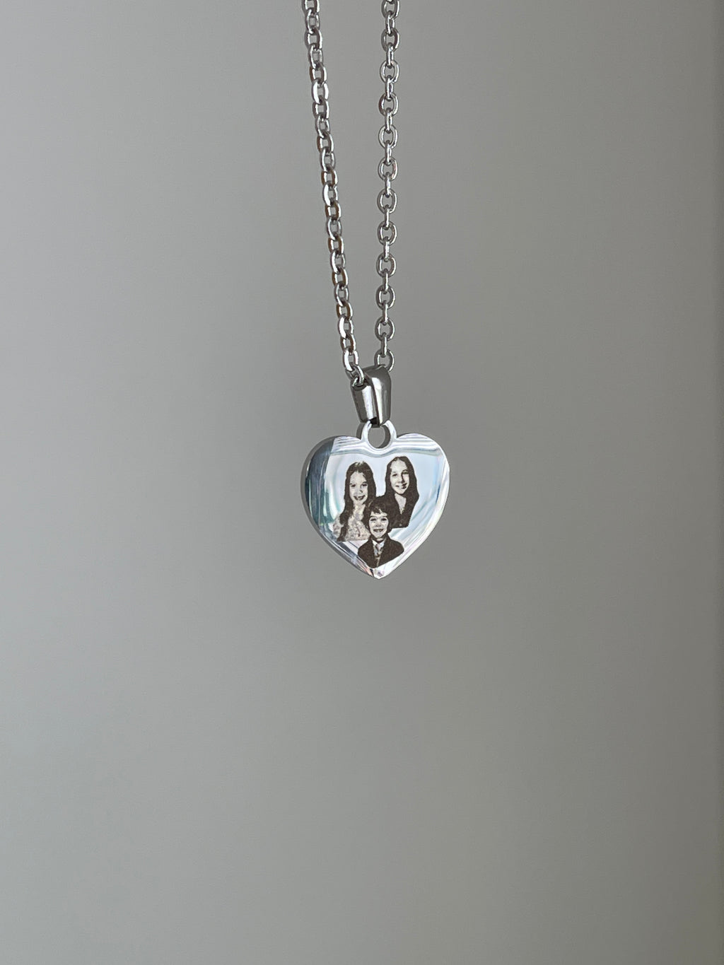 Silver Portrait Necklace 💙