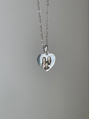 Silver Portrait Necklace 💙