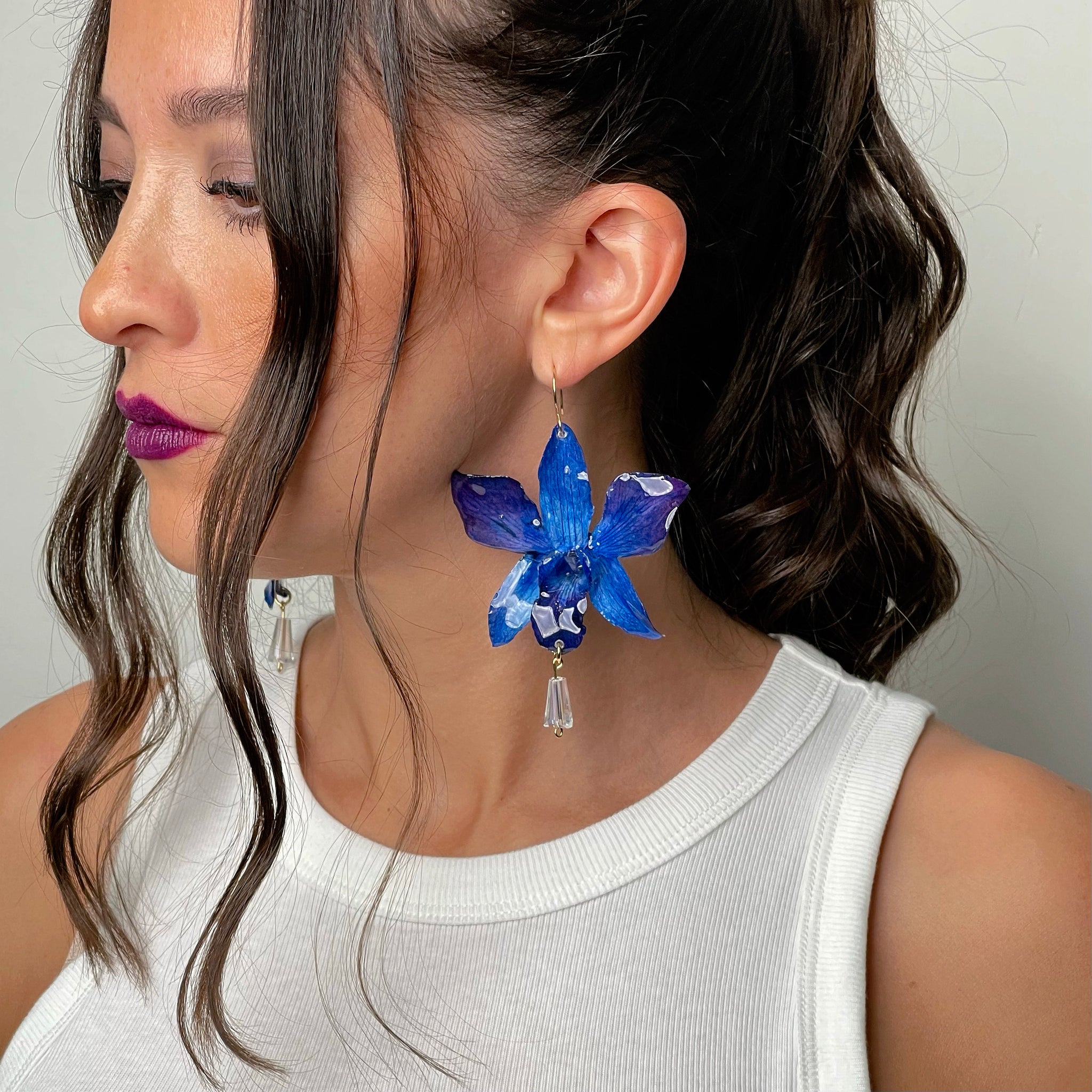 Galaxy Dream Orchid Earrings