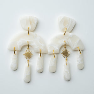 Mother Crystal Earrings - Translucent