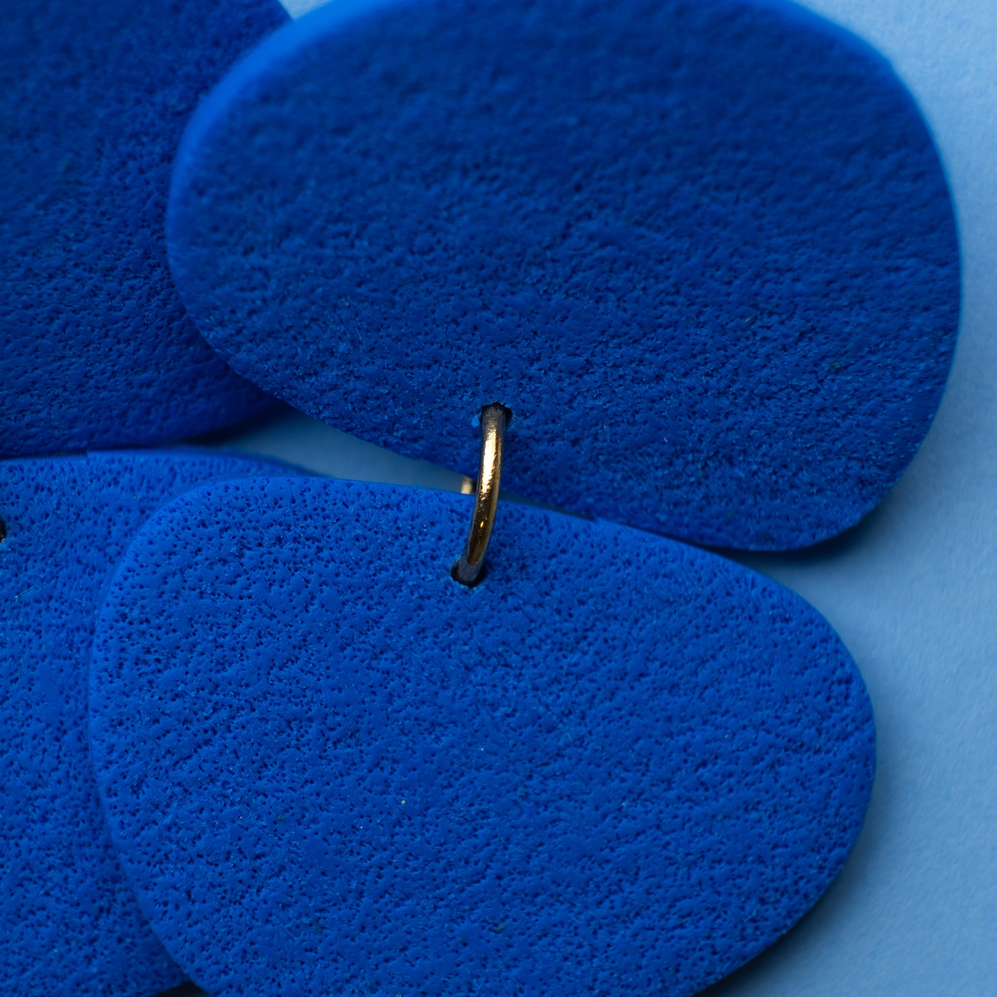 Stepping Stone Earrings - Bold Blue