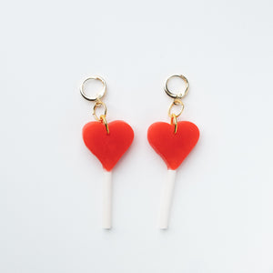Lolipop Heart Earrings