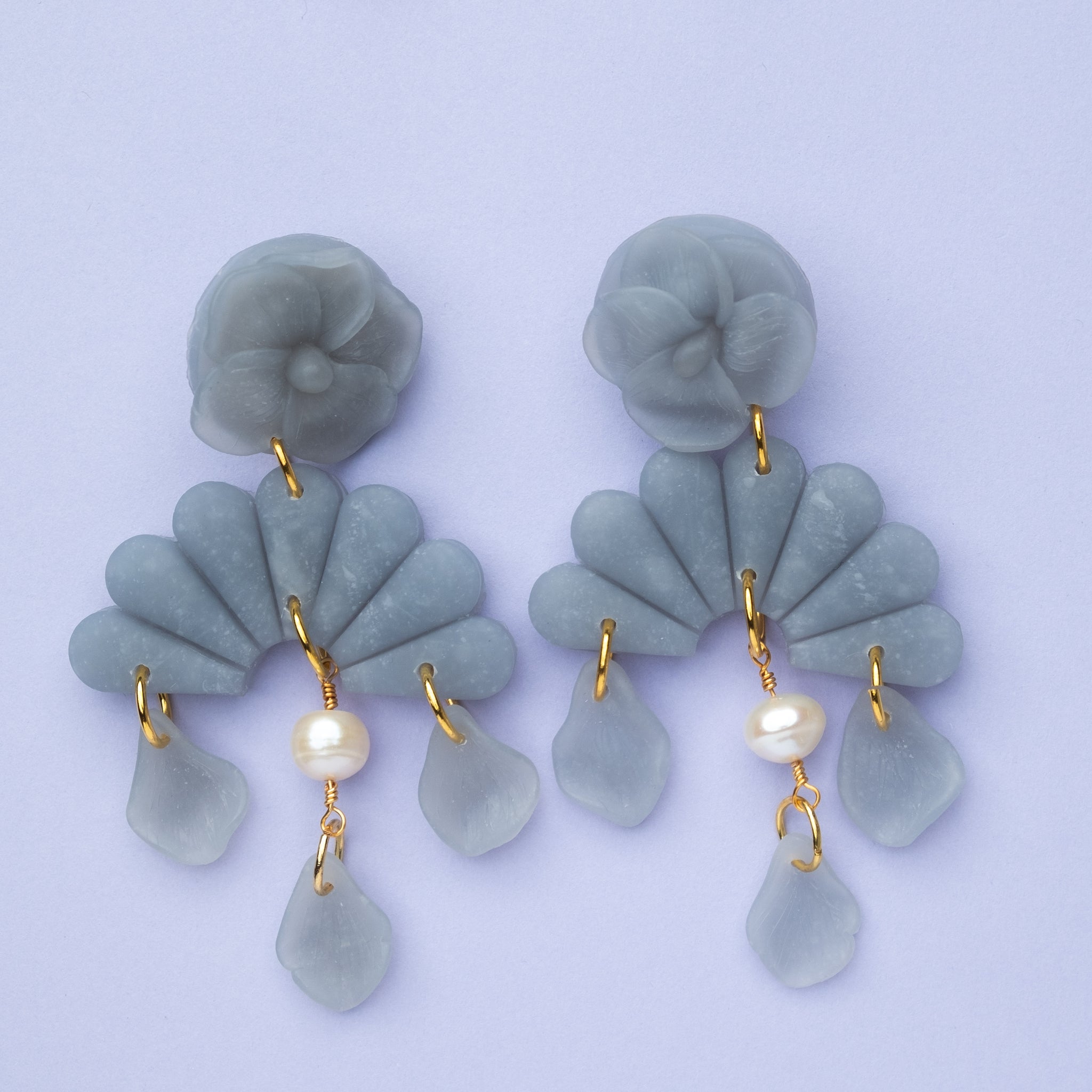 Flower Spring Pearl Earrings