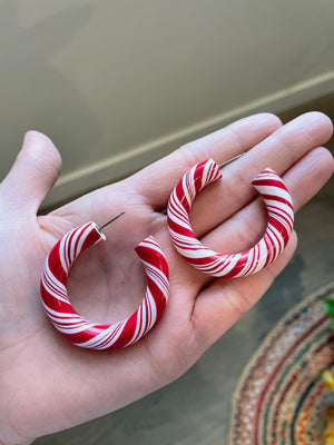 Candy Cane Hoops